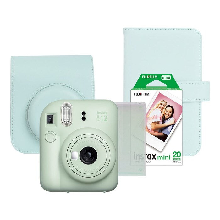 COMBO Instax Mini 12 Blossom Pink / Estuche Rosa