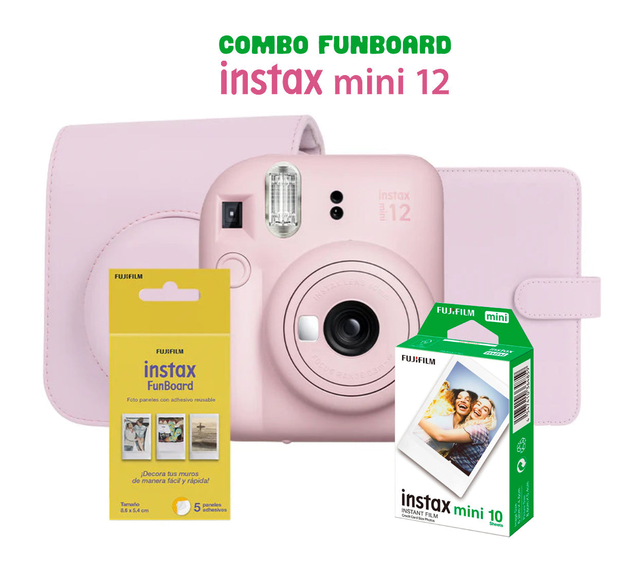 Combo Cámara Instax Mini 12 FunBoard