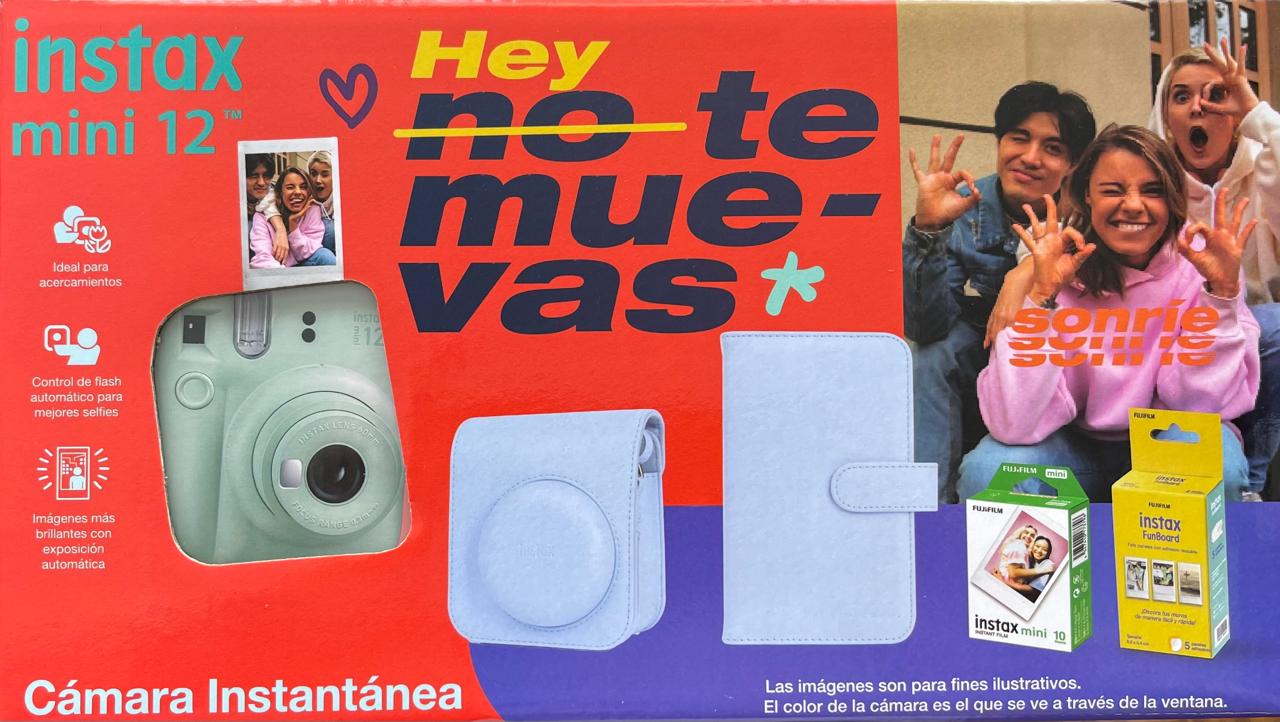 Combo Cámara Instax Mini 12 FunBoard